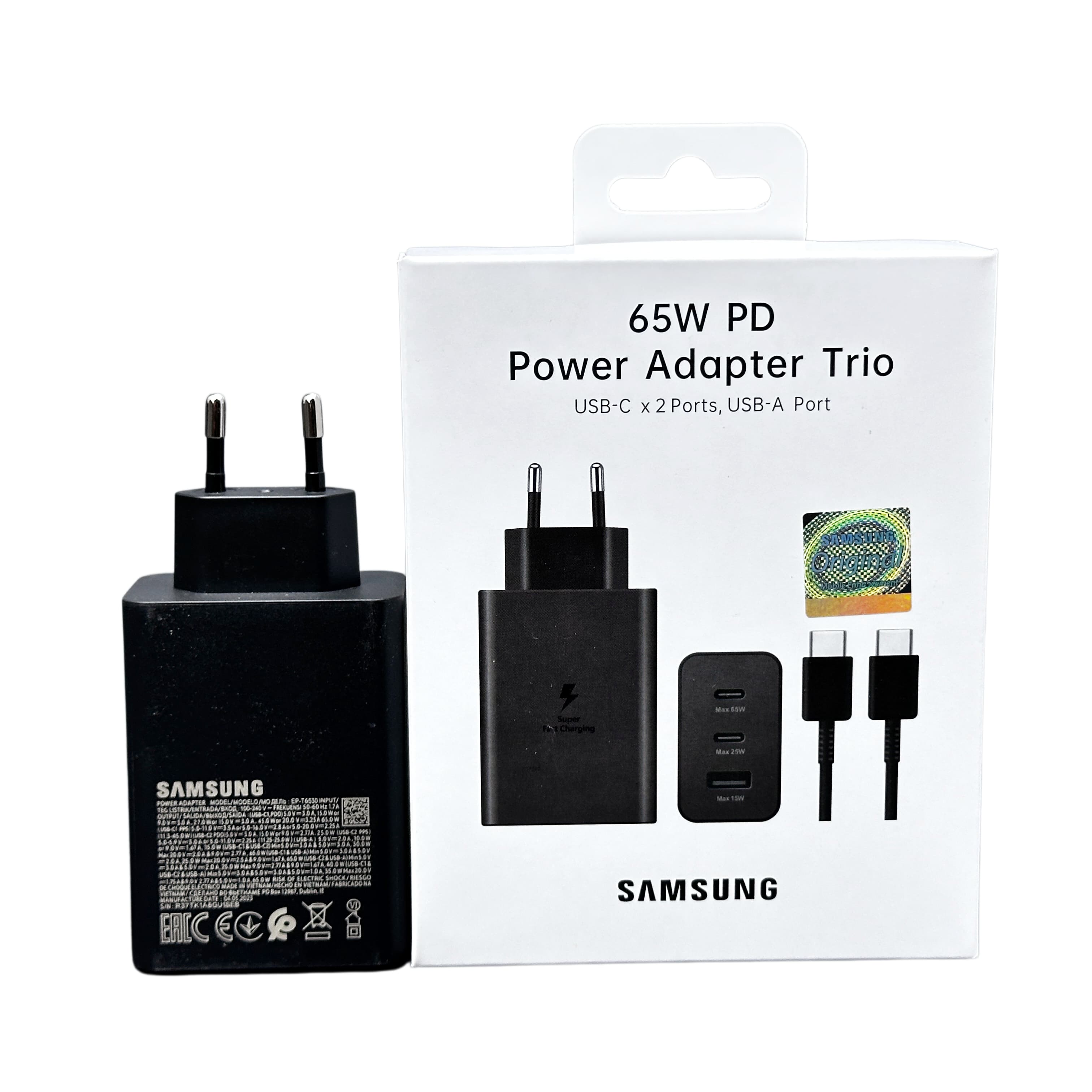 Fast Charging Cable - Caricabatterie Samsung 65W EU a 3