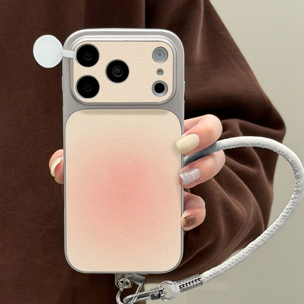 Lanyard Phone Strap - Custodia per telefono con motivo litchi