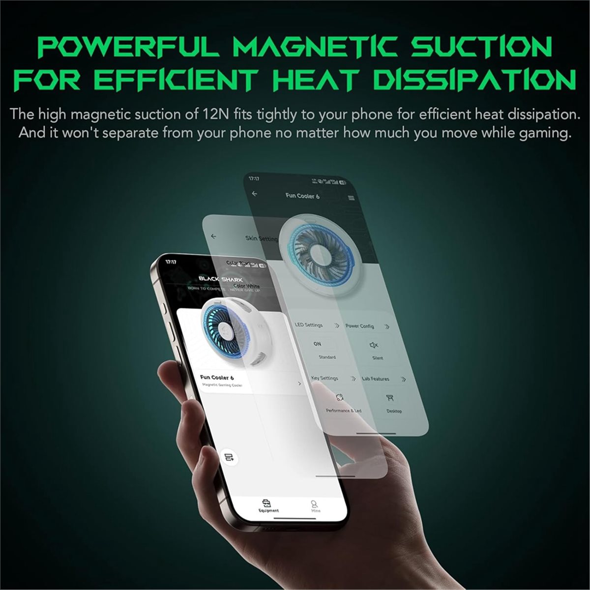Phone Cooling Fan - FunCooler 6 Ventola di Raffreddamento Magnetica