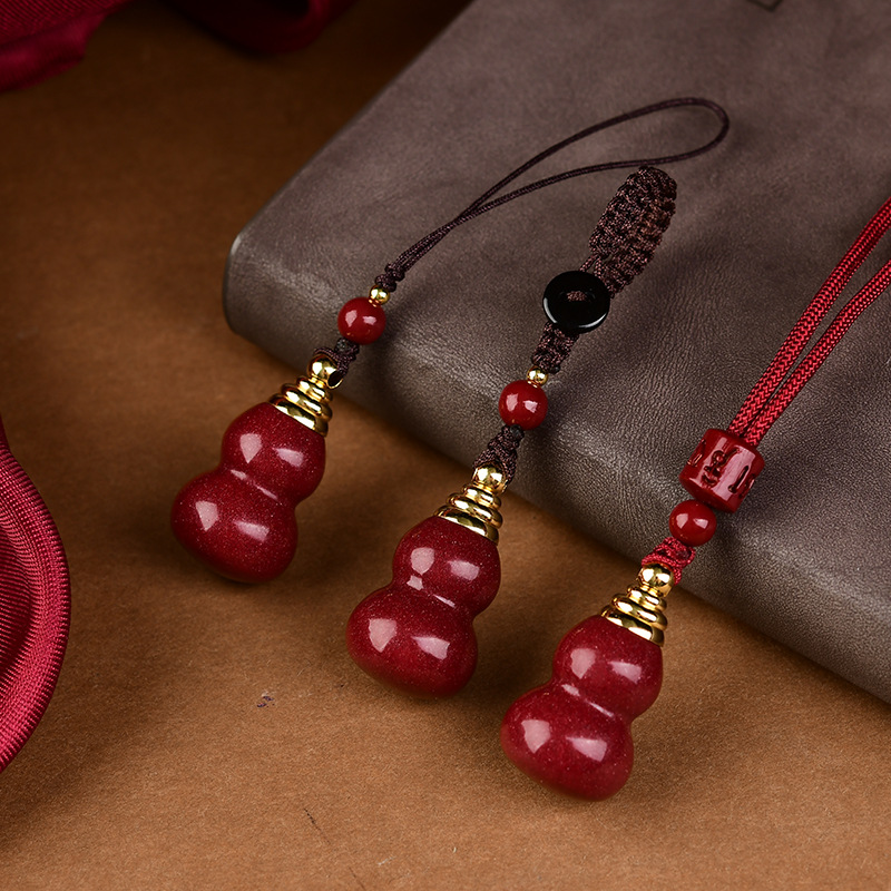 Phone Accessories Red - Lusso rosso cinabro il ciondolo zucca