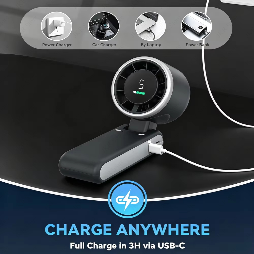 Phone Cooling Fan - Ventilatore Portatile Mini a 5 Velocità,