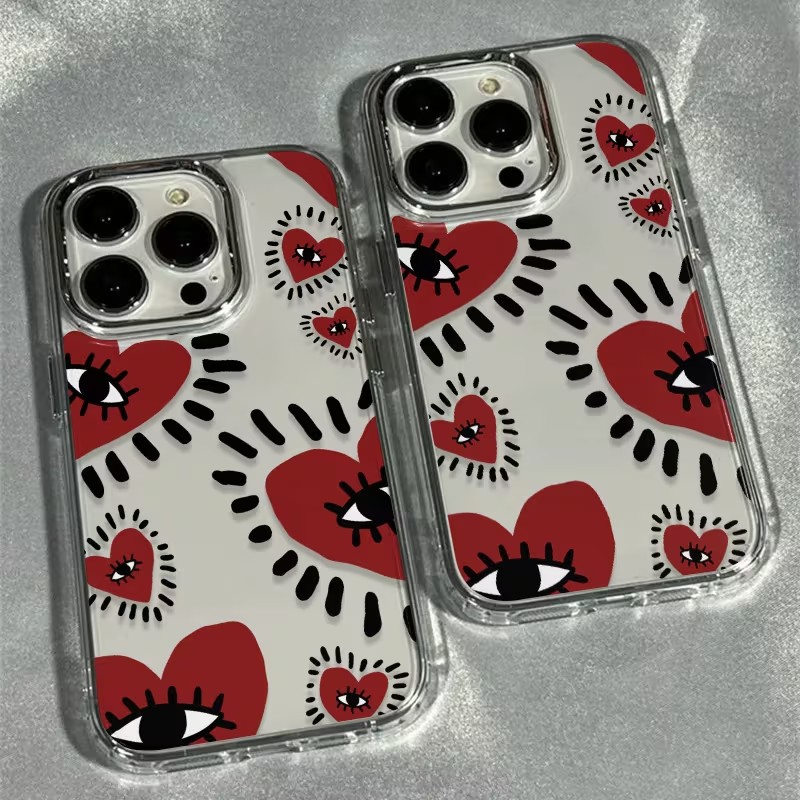 Phone Accessories Red - Custodia morbida per telefono con cornice