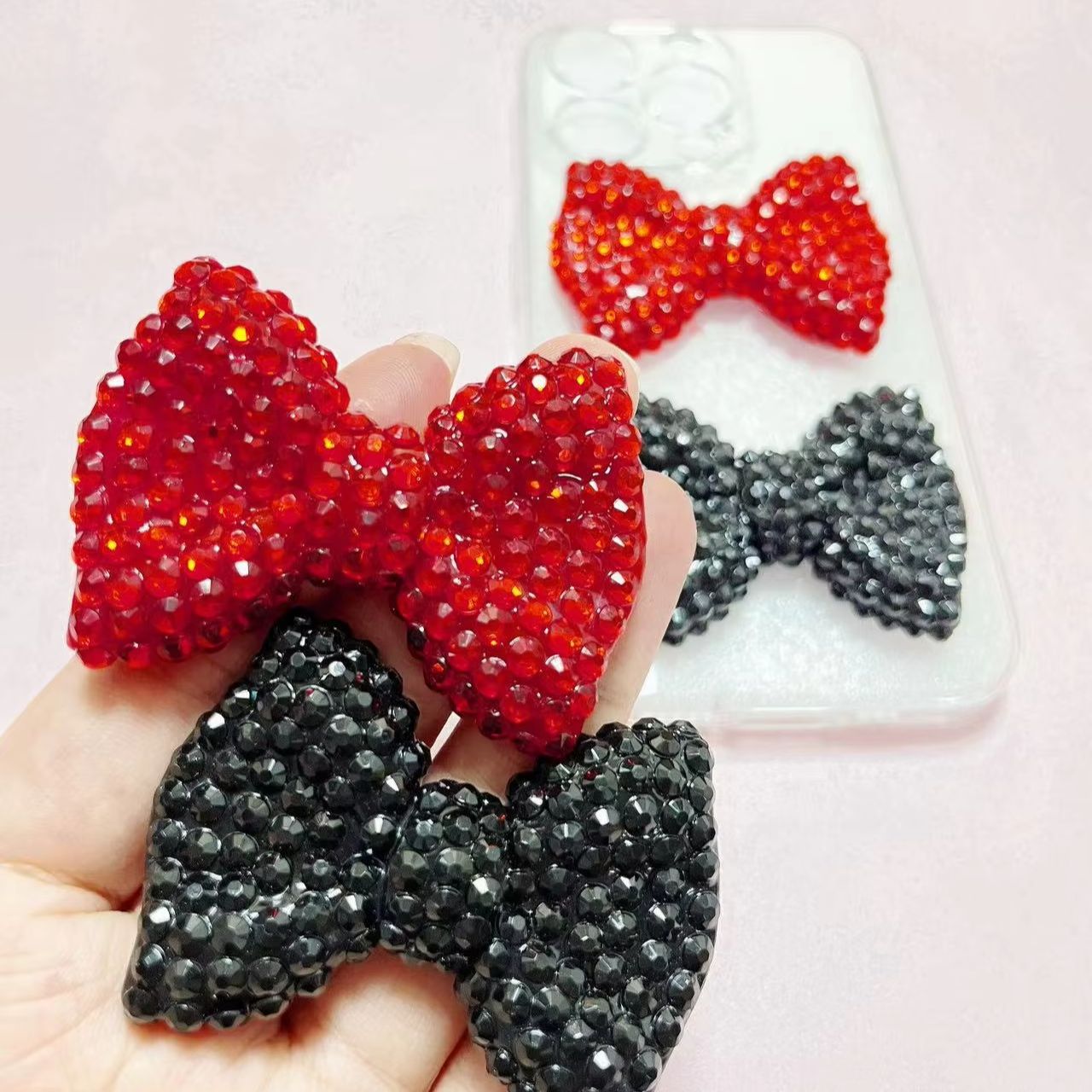 Phone Accessories Logo Design - 1 pz Y2K Kawaii Bling Pink