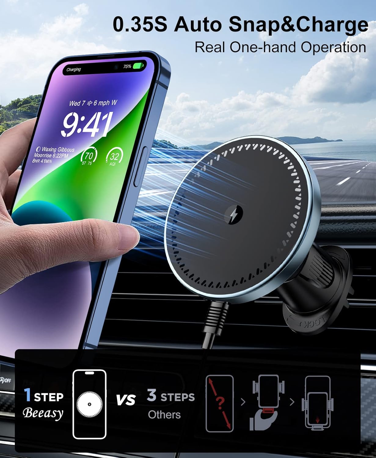 Phone Cooling Fan - UYUXIO Supporto magnetico per telefono da