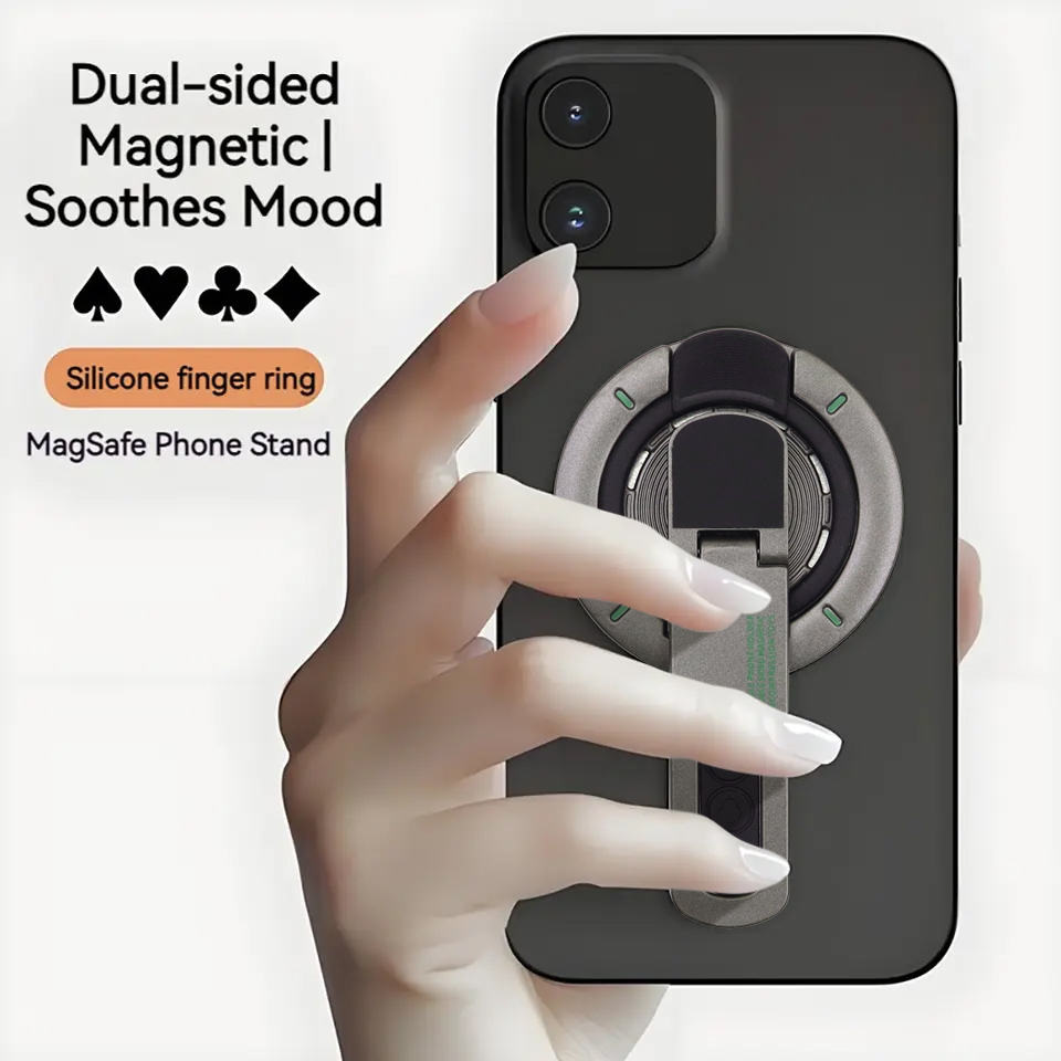 Desk Phone Stand - Supporto ad Anello Magnetico Bifacciale per