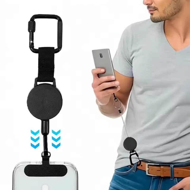 Lanyard Phone Strap - Supporto Retrattile Antifurto per Telefono da