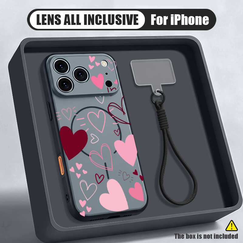 Lanyard Phone Strap - Custodia Magnetica per iPhone con Motivo