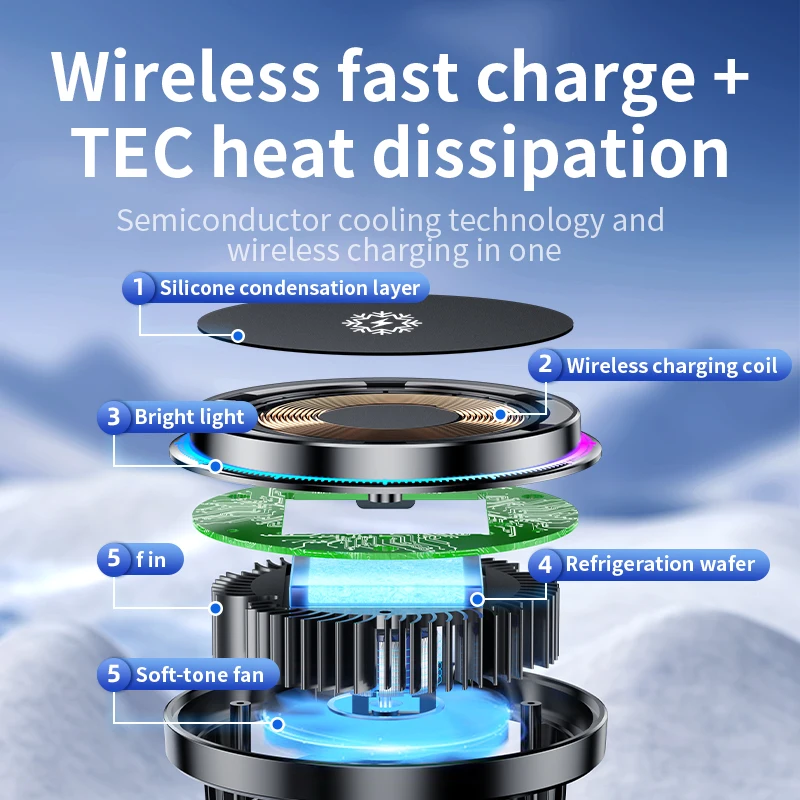 Caricabatteria da auto Wireles - Phone Cooling Fan recensione e prezzo
