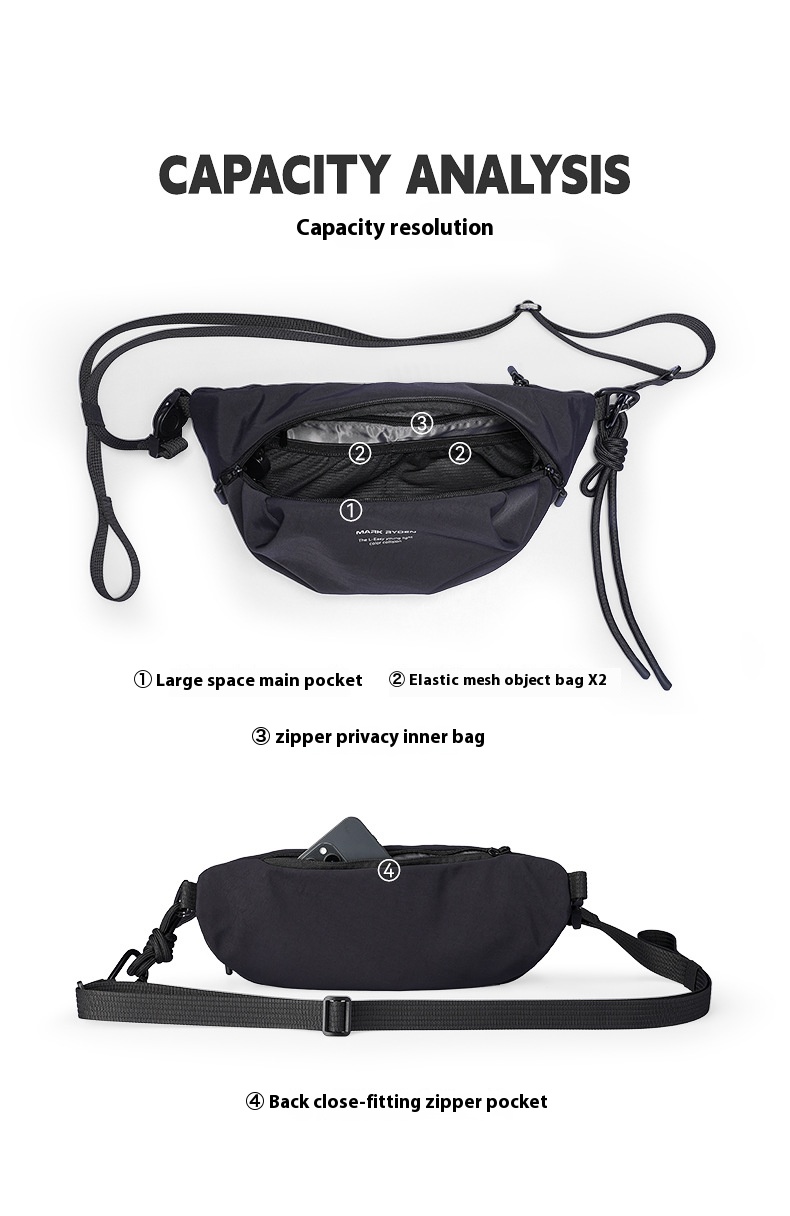 Mark Ryden Borsa da petto casu - Phone Accessories For Men recensione e prezzo
