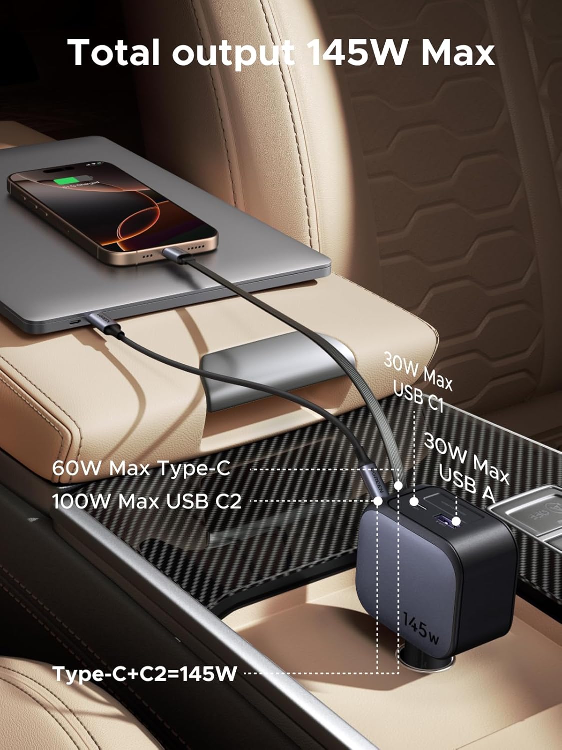 Caricabatteria da auto retratt - Fast Charging Cable recensione e prezzo