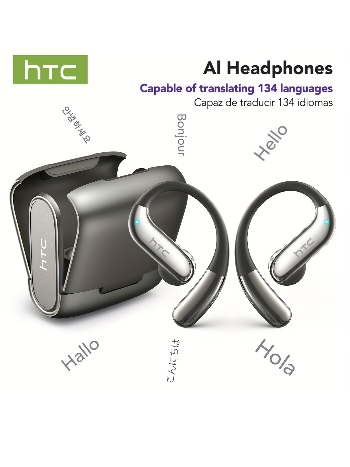 Cuffie Bluetooth Open-Ear HTC  - Wireless Earbuds Case recensione e prezzo