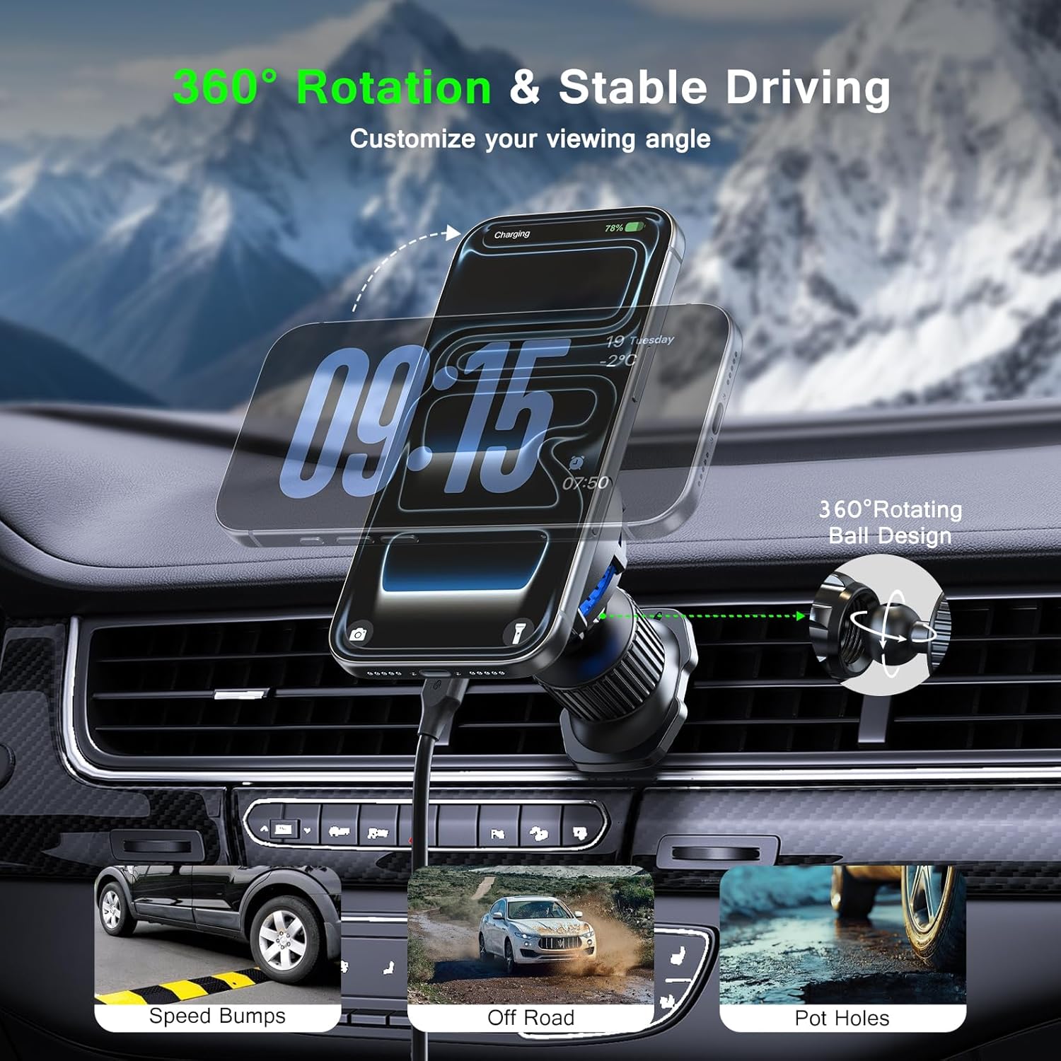 UYUXIO Caricatore Wireless Mag - Phone Cooling Fan recensione e prezzo