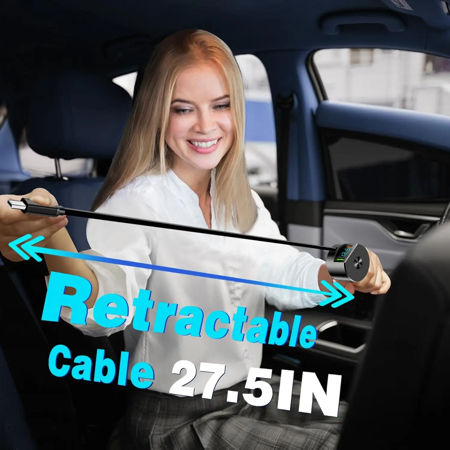 Caricabatteria da auto retratt - Fast Charging Cable recensione e prezzo